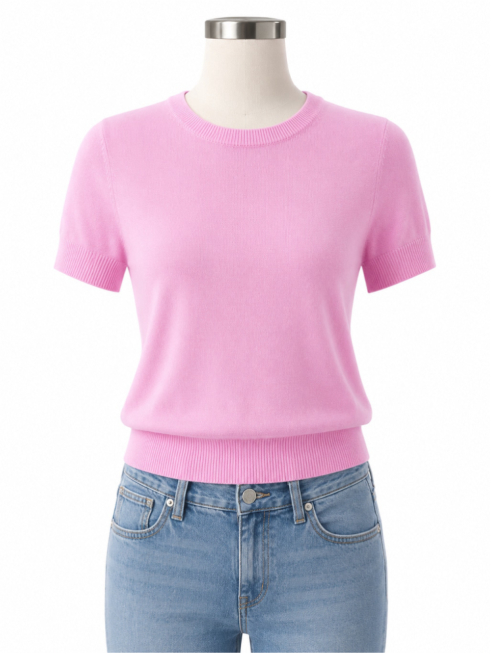 Gap Lightweight Short Sleeve Sweater – Sugar Pink – Size Small - Picture 6 of 11
